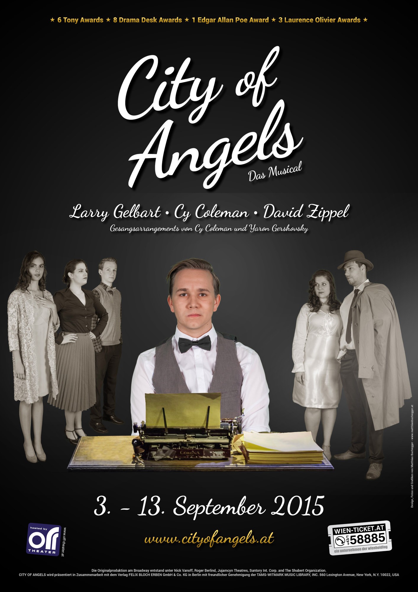 CITY OF ANGELS - Das Musical • 2015 in Wien, DAS OFF THEATER